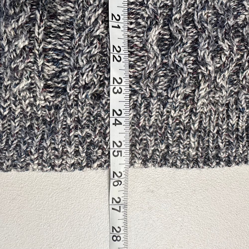 Tommy Hilfiger Mock Neck Cable Comfortable Fall Sweater Black/Gray/White XL - Picture 13 of 13